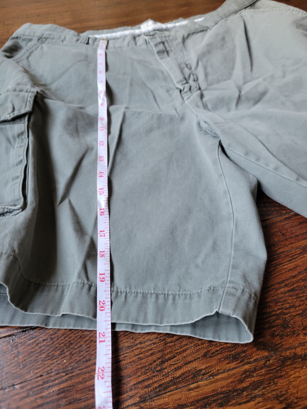 Dockers Front Flat Relaxed Fit Cargo Shorts Mens 40 Green Khaki Casual, Workwear - Picture 6 of 15